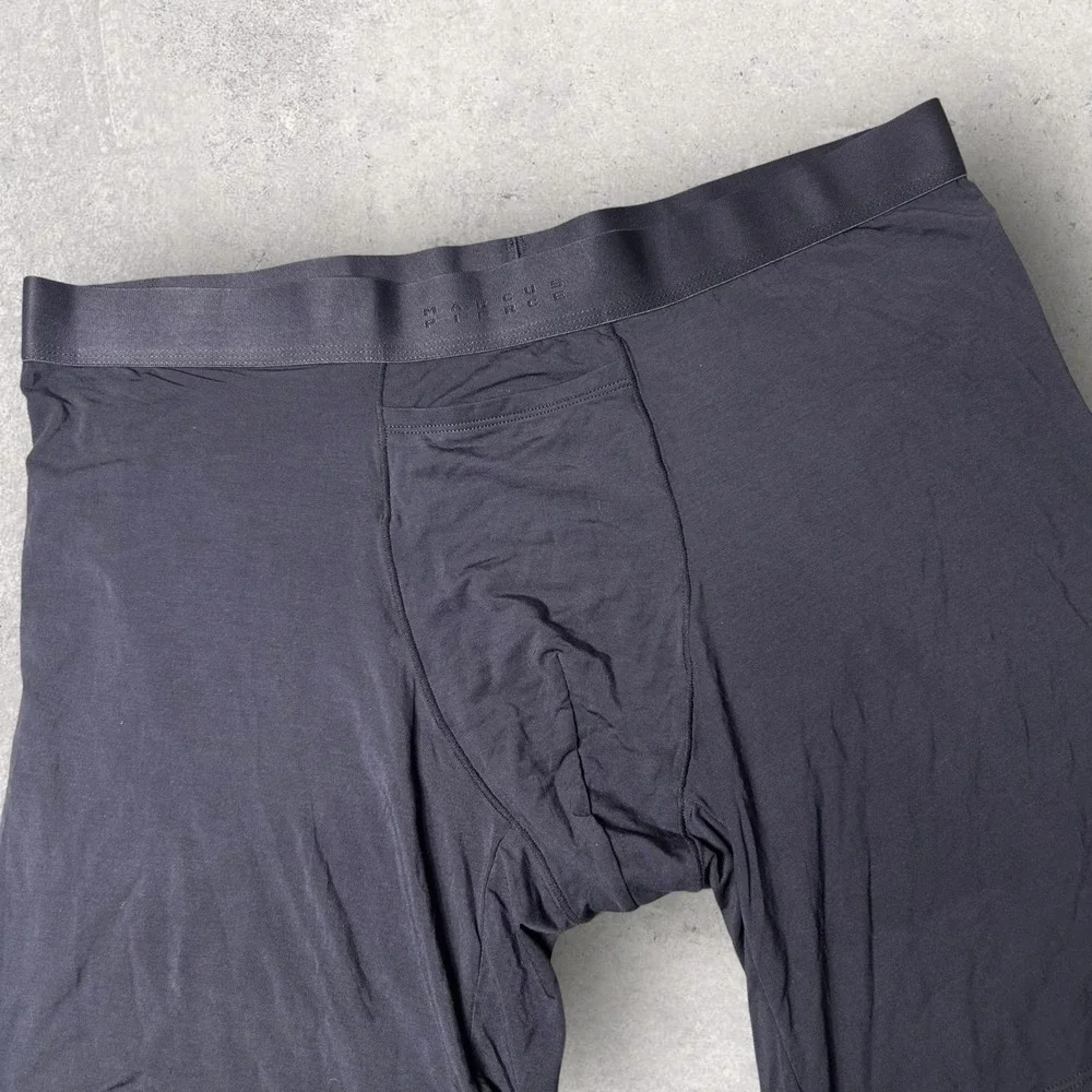 New Marcus Pierce Boxer Briefs Underwear Men XXL Gray‎ Moisture Wicking Stretch